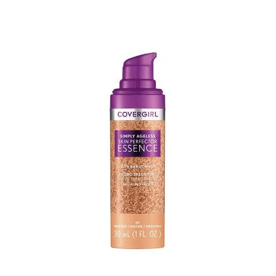 COVERGIRL Simply Ageless Skin Perfector Essence Vegan Foundation - 40 Medium - 1 fl oz