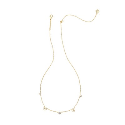Kendra Scott Iris 14K Gold Over Brass Strand Necklace - Gold: Lobster Claw Clasp, Rhodium Over Brass