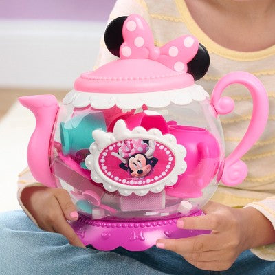 Minnie Mouse Happy Helpers Terrific Tea Pot: Featuring Pretend Dining Accessories, 10-Piece Play Set