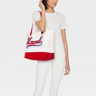Unwell Handle Tote Bag - Red
