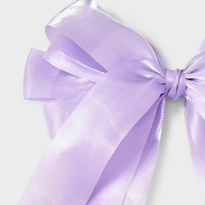 Organza Triple Bow Hair Barrette - Wild Fable Lavender