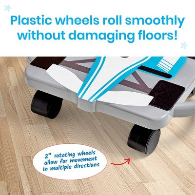Hand2Mind Speedway Racer Scooter Board - Light Blue