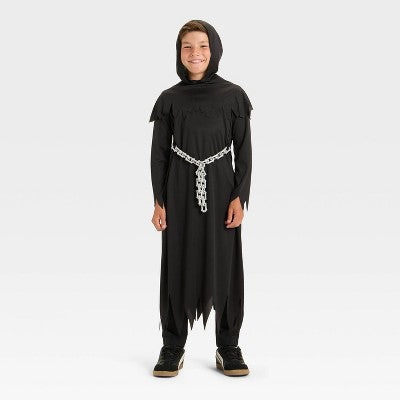 Kids' Reaper Halloween Costume Robe - Hyde and EEK! Boutique Black M