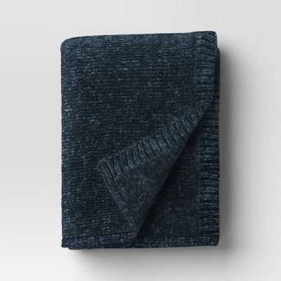 Shine Chenille Throw Blanket Gray - Project 62