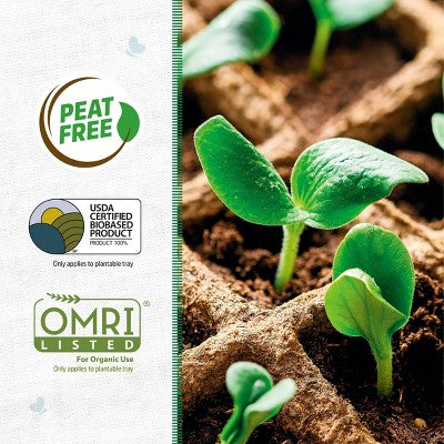 Back to the Roots Organic & Plantable Greenhouse Germination Kit 12 Cell