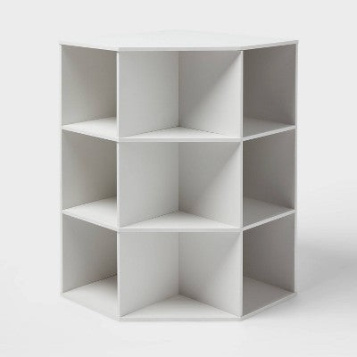 11" 9 Cube Corner Book Shelf White - Brightroom (LOCAL PICKUP ONLY)