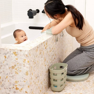 Lalo 2pc Baby Bath Knee and Elbow Saver Set - Sage