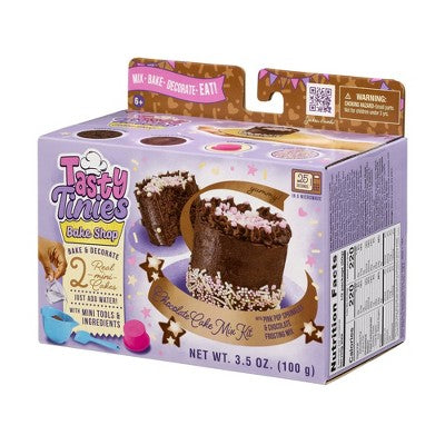 Goliath Tasty Tinies Bake Shop Chocolate Cake Mix Kit with Pink Pop Sprinkles & Chocolate Frosting Mix