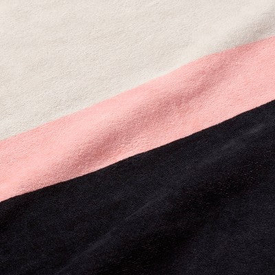 XL 'WOW' Reversible Beach Towel Black/Gray/Pink - Sun Squad