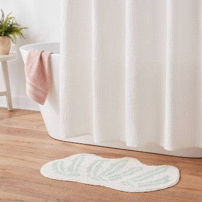 20"x30" Seaweeds Coastal Non Skid Bath - Threshold