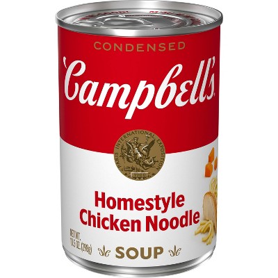 Campbell's Condensed Homestyle Chicken Noodle Soup - 10.5oz: No Added Sugar, No High Fructose Corn Syrup