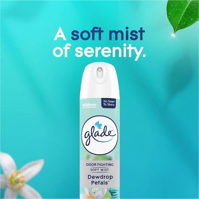 Glade Aerosol Room Air Freshener Spray - Dewdrop Petals - 8oz