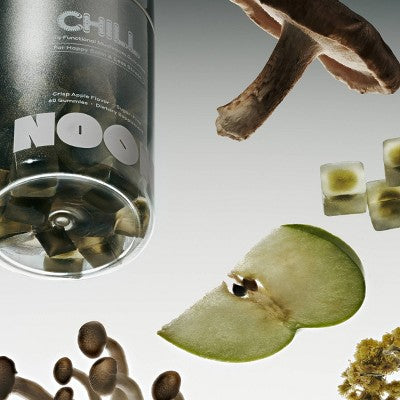 NOON WORLD Chill Daily Functional Mushroom Gummies - Crisp Apple - 60ct