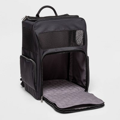 Signature Pet Dog Carrier Backpack Black - Open Story