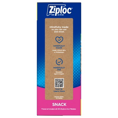 Ziploc Snack Bags with Grip 'n Seal Technology - 108ct