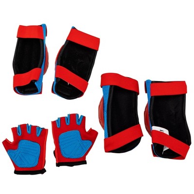 Spider-Man Kids' Bike Pad and Glove Set - Blue/Red