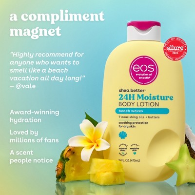 eos Shea Better 24H Moisture Body Lotion - Beach Waves - 16 fl oz