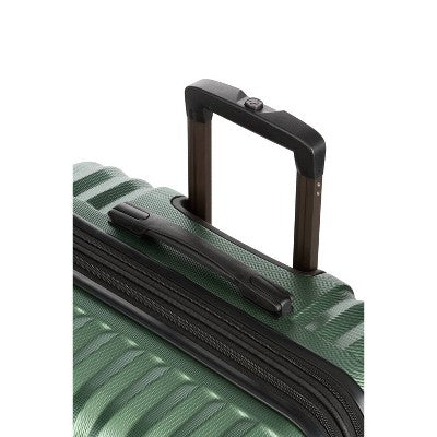 SWISSGEAR Energie Hardside Large Checked Spinner Suitcase - Green: Expandable