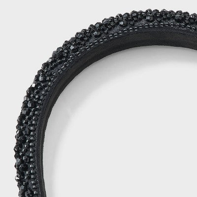 Crystal Rhinestone Padded Headband - A New Day Black