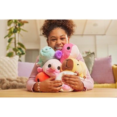 Hug-A-Lumps Capybara Weighted Plush Small Stuffed Animal: Zoo-Themed Polyester Toy