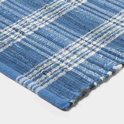20"x30" Americana Denim Bath Rug Blue - Threshold