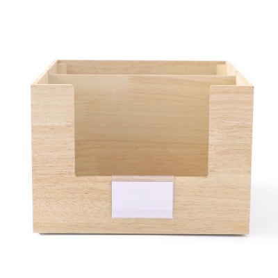 Slanted Front Wood Stackable Bins - Bullseye's Playground