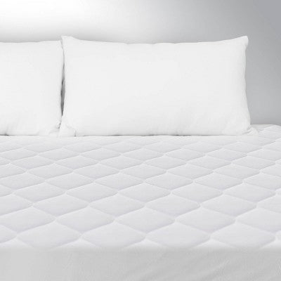 Biddeford Full Electric Heated Quilted Mattress Pad: 10 Heat Settings, Cotton-Poly Blend, Fits 16" Depth