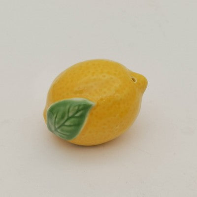 Muchoise Ceramic Lemon Salt & Pepper Shaker with Tray Yellow