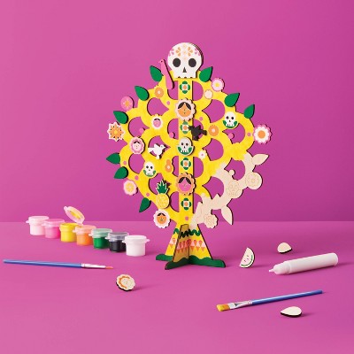 Dia de Muertos Craft Tree of Life Painting Kit - Mondo Llama