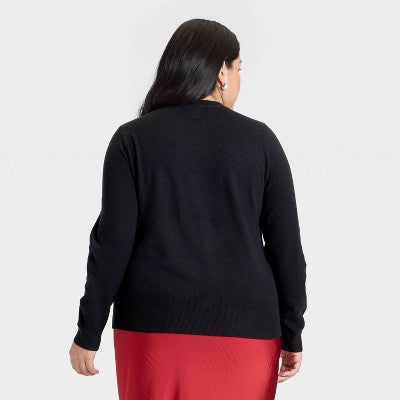 Women's Slim Fit Cozy Knit Pullover Sweater - A New Day 2X