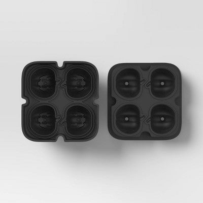 Halloween Pumpkins Silicone Ice Cube Tray Black - Threshold: Pumpkin Ice Mold, Silicone Mold, Dishwasher & Freezer Safe