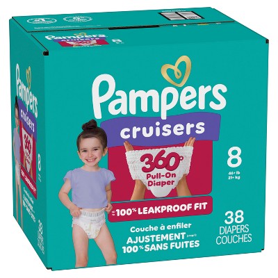 Pampers Cruisers 360 Diapers Super Pack - Size 8 - 38ct