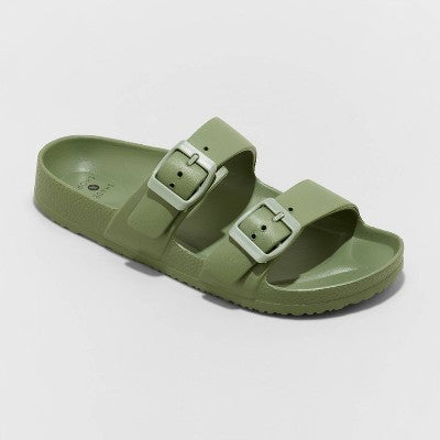 Women's Neida EVA Slide Sandals - Shade & Shore Olive Green 7