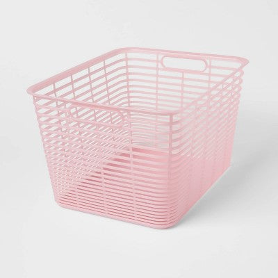 Aria Jelly Decorative Basket Large Pink - Brightroom