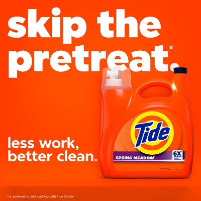 Tide Spring Meadow HE Deep Cleaning Concentrated Liquid Laundry Detergent 100 Loads - 125oz