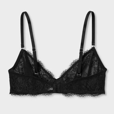 Women's Lace Unlined Demi Bra - Auden Black 36D