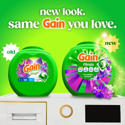 Gain Flings Moonlight Breeze Laundry Detergents - 102ct