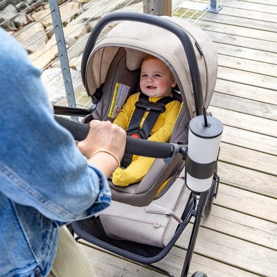 Evenflo Pivot Modular Travel System with LiteMax Infant Car Seat with Anti-Rebound Bar - Casual Gray (LOCAL PICKUP ONLY)