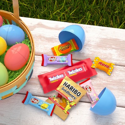 Reese's, Rolo, Twizzlers, Kit Kat Egg Hunt Assortment Chocolate & Sweets Laydown Bag Easter Candy - 35.6oz/110pc