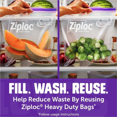 Ziploc Heavy Duty Gallon Food Storage Bags - 10ct