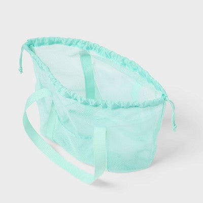 Mesh Drawstring Bag Blue - Sun Squad