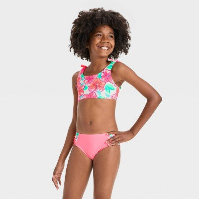 Girls' Shady Days Bikini Skirt Set - Cat & Jack M