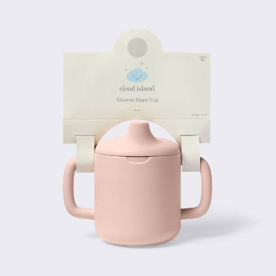 8oz Silicone Trainer Cup - Pink - Cloud Island