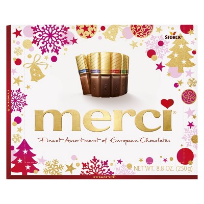 Merci Christmas Assorted European Milk & Dark Chocolates (Packaging May Vary) - 8.8oz