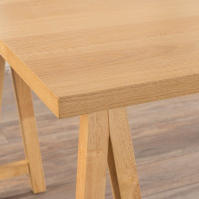 Sabine 71" Rectangular Farmhouse Wood Dining Table: Seats 8, Oak Finish - Christopher Knight Home (LOCAL PICKUP ONLY)