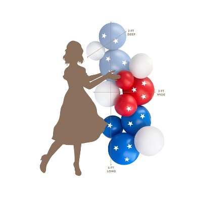 MINNIDIP Balloon Garland 12-cluster in Americana
