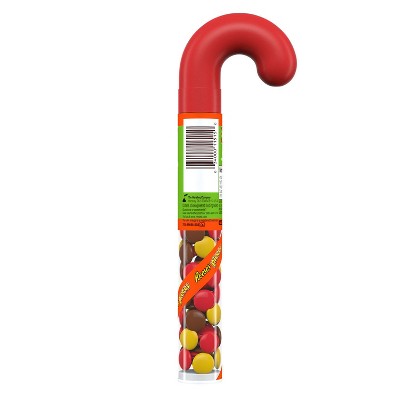 Reese's Pieces Peanut Butter Filled Plastic Cane Christmas Candy - 1.4oz