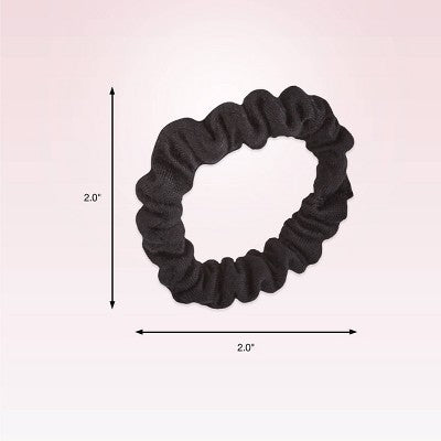 scunci No Damage Knit Scrunchies - Black - All Hair - 8pcs
