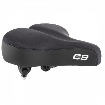 Cloud-9 Unisex Bicycle Comfort Seat Cruiser-ciser Springs - Black Gel Padding