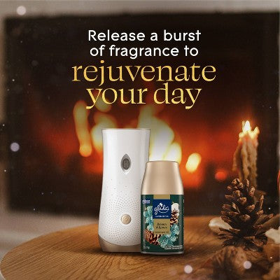 Glade Automatic Air Freshener Room Spray Holiday Scent Refills - Balsam & Spruce - 6.2oz